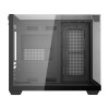 Darkflash TH285M Micro-ATX Computer-Gehäuse mit gehärtetem Glas, Schwarz