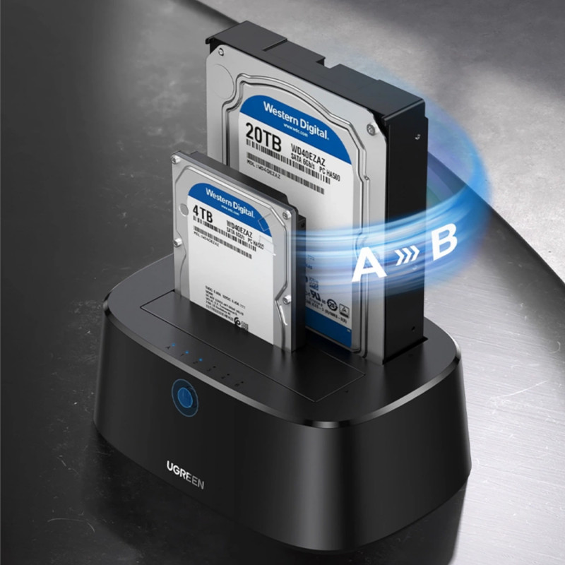 UGREEN CM198 2,5 inch/3,5 inch SATA HDD/SSD auf USB 3.0 Dockingstation (50857)