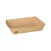Papstar 87246 Einwegschale, rechteckig, Pappe, braun, 80 Stück