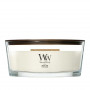 WoodWick White Teak Ellipse Kerze, 453,6 g