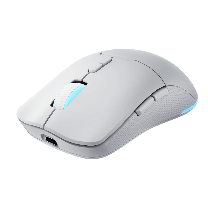 Lenovo Legion M220 RGB Wireless Gaming-Maus, 2,4 GHz / Bluetooth / Kabelgebunden, Gletscherweiß (GY51V60437)