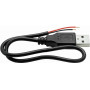 Omnitronic USB-A auf 2x offene Kabelenden Kabel, 30 cm (30222100)