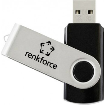 Renkforce RF-USBS-180 1GB USB 2.0 Flash-Laufwerk, Schwarz/Silber (RF-7557590)