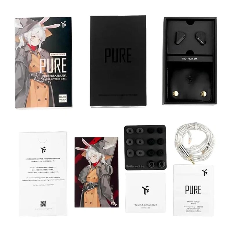 TRUTHEAR Pure kabelgebundene In-Ear-Kopfhörer (Schwarz)