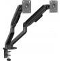 Secomp STANDARD Dual-Monitorarm, mechanische Feder, 17–32 inch, max. 2 × 10 kg, schwarz (11.55.0001)