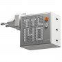 SHARGE Pixel 140 GaN Ladegerät, 140W, 3x USB-C, Dot-Matrix-Display - weiß