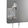 SHARGE Pixel 140 GaN Ladegerät, 140W, 3x USB-C, Dot-Matrix-Display - weiß
