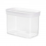 emsa Vorratsglas OPTIMA, rechteckig, 1,0 Liter durchsichtig/weiß, Frischesiegel, BPA-frei, Kunststoff