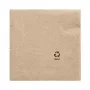PAPSTAR Servietten, 330 x 330 mm, 3-lagig, natur, 1/4-Falz, Recycling-Tissue, farbig bedruckt