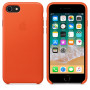 Apple iPhone 7/8/SE (2020)/SE (2022) Lederhülle, Bright Orange