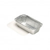 STARPAK Aluschalen mit Deckel 700 ml silber