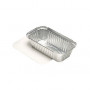 STARPAK Aluschalen mit Deckel 700 ml silber