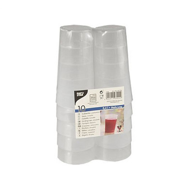 PAPSTAR Mehrwegbecher 7,5 cm 0,4 l durchsichtig