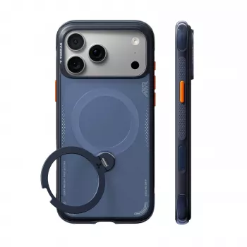 TORRAS Ostand Q3 Air – Hülle für iPhone 18 Pro / 17 Pro, kompatibel mit MagSafe (deep blue)