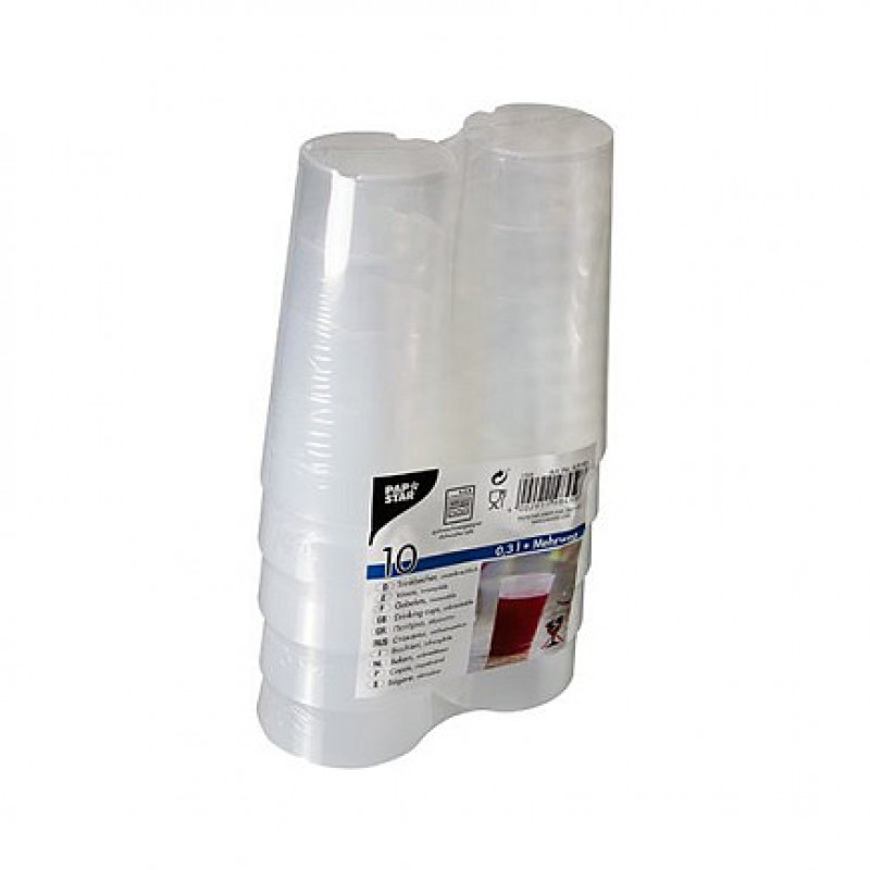 PAPSTAR Mehrwegbecher 7 cm 0,3 l durchsichtig