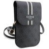 Guess 4G Stripe Handytasche, Schwarz