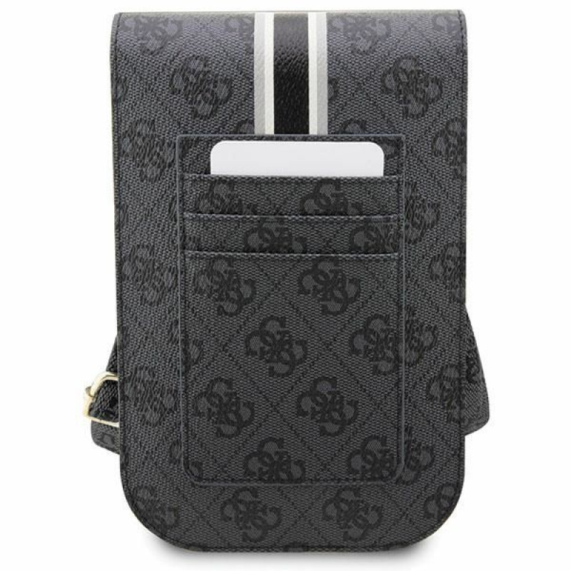 Guess 4G Stripe Handytasche, Schwarz