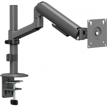 Secomp STANDARD Monitorarm zur Polmontage, mechanische Feder, 17–32 inch, max. 10 kg, Schwarz