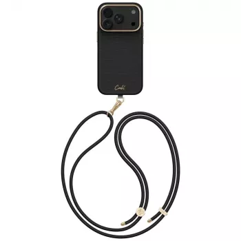 UNIQ Coehl Mirelle Hülle für iPhone 18 Pro / 17 Pro Magnetische Ladefunktion schwarz