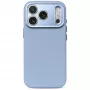 Decoded Leather Backcover – Lederhülle für iPhone 18 Pro / 17 Pro, kompatibel mit MagSafe (Sky Blue)