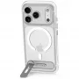 Decoded AntiMicrobial Hybrid Stand Backcover – Hülle mit Standfuß für iPhone 18 Pro Max / 17 Pro Max, kompatibel mit MagSafe (durchsichtig)