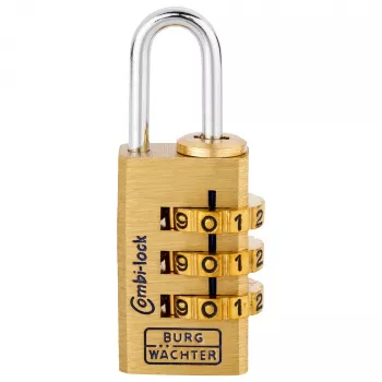 Burg-Wächter Combi-Lock 80 15M Kombinationsvorhängeschloss, Gold