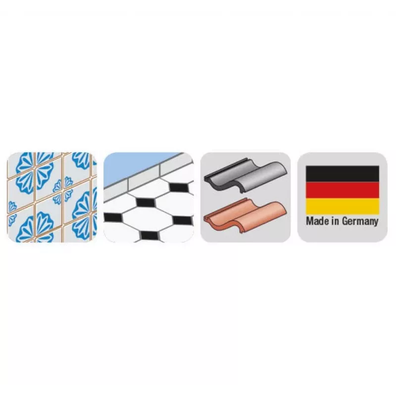 KWB Fliesenbohrer-Set für Feinsteinzeug 4-8, 4-teilig