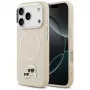 Hülle Karl Lagerfeld Karl & Choupette Pins MagSafe für iPhone 17 Pro beige