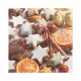 PAPSTAR “Cinnamon Stars” Weihnachtsservietten 330 x 330 mm, bedruckt, 1/4-Falz, 3-lagig