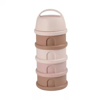 BEABA Milchpulverbehälter, 4 Fächer, “Cotton Candy”