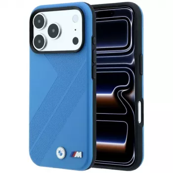 BMW M Tire Track Metall-Logo MagSafe-Hülle für iPhone 18 Pro Max / 17 Pro Max, Blau