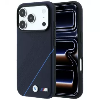 BMW M Tire Track Blue Line MagSafe Hülle für iPhone 18 Pro / 17 Pro, Marineblau