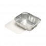 STARPAK Aluschalen mit Deckel 500 ml silber