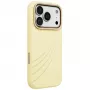 UNIQ Coehl Serina Hülle für iPhone 18 Pro / 17 Pro, magnetisches Laden, gelb