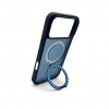 Evelatus Shield Hülle mit MagSafe & Stand für Apple iPhone 18 Pro Max, matter Ring, marineblau