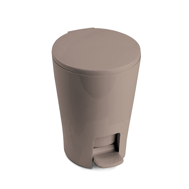 Tatay Diabolo Badezimmer-Tretmülleimer, 5 l, braun
