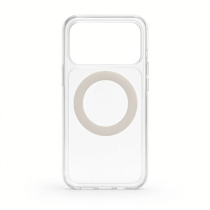 Evelatus Hybrid MagSafe Hülle mit 360 Metallständer für Apple iPhone 18 Pro Max, PC+TPU, transparent