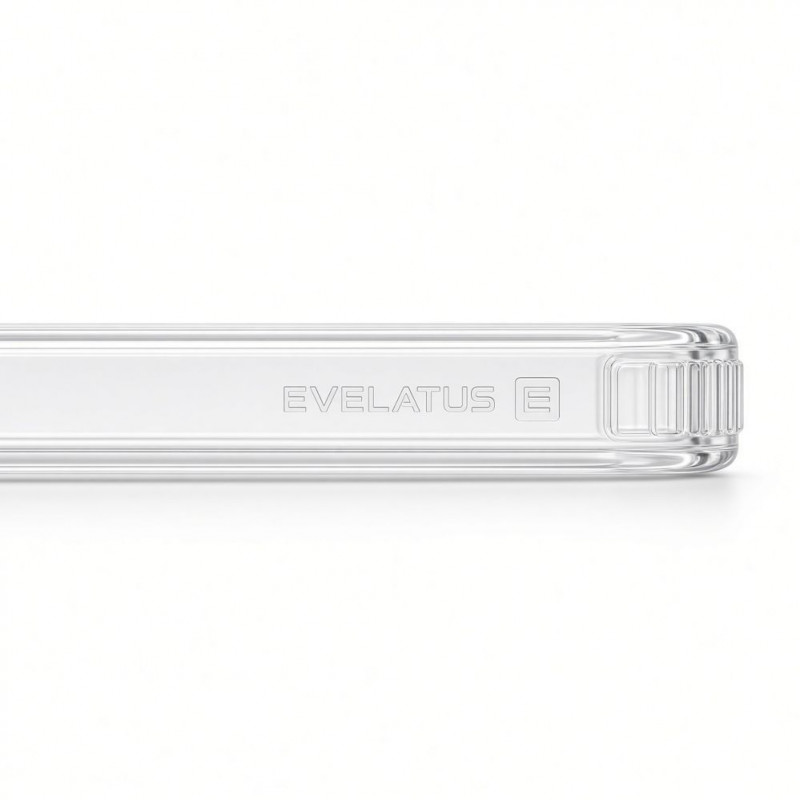 Evelatus Hybrid MagSafe Hülle mit 360 Metallständer für Apple iPhone 18 Pro, PC+TPU, transparent