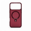 Evelatus Shield Hülle mit MagSafe & Stand für Apple iPhone 18 Pro, mattem Ring, burgunderrot