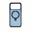 Evelatus Shield Hülle mit MagSafe & Stand für Apple iPhone 18 Pro, matter Ring, marineblau