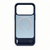 Evelatus Rubber beschichtete MagSafe Hülle mit Standfuß für Apple iPhone 18 Pro, Marineblau