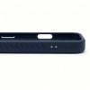 Evelatus Rubber beschichtete MagSafe Hülle mit Standfuß für Apple iPhone 18 Pro, Marineblau