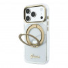 Guess HC MagSafe IML Ring Stand 360 Script Metal Logo Hülle für Apple iPhone 18 Pro, transparent