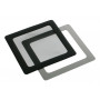 DEMCiflex Staubfilter 120 mm, quadratisch, schwarz (129,4 x 129,4 mm)