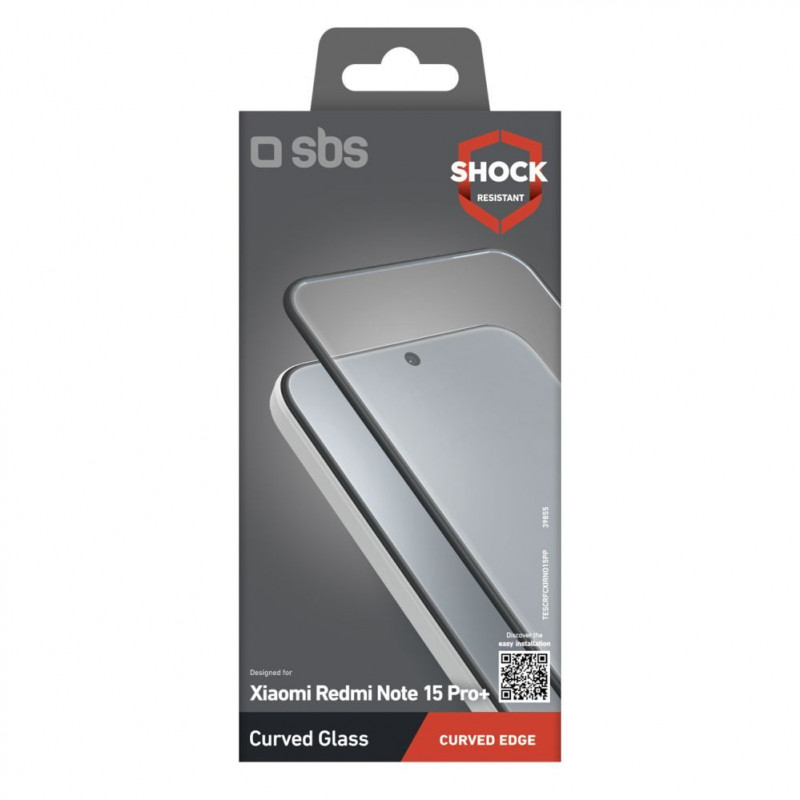 SBS Full Cover Panzerglas für Xiaomi Redmi Note 15 Pro