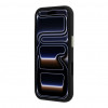 Guess SW genarbtes PU- & großes Resin-Logo-Case für Apple iPhone 18 Pro, Schwarz