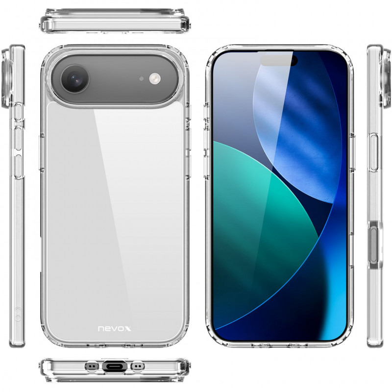 Nevox StyleShell FLEX Hülle für iPhone 17 Air, transparent (2511)