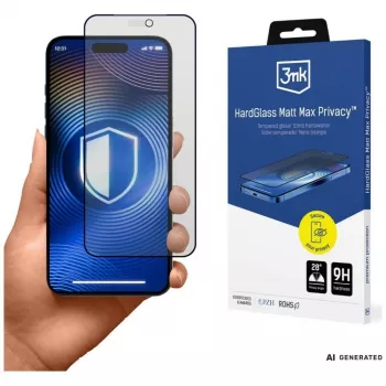 3mk HardGlass Matt Max Privacy gehärtetes Glas für Apple iPhone 18 Pro Max