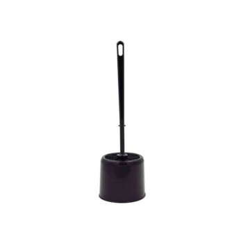 Sauber Toilettenbürste mit Halterung, schwarz