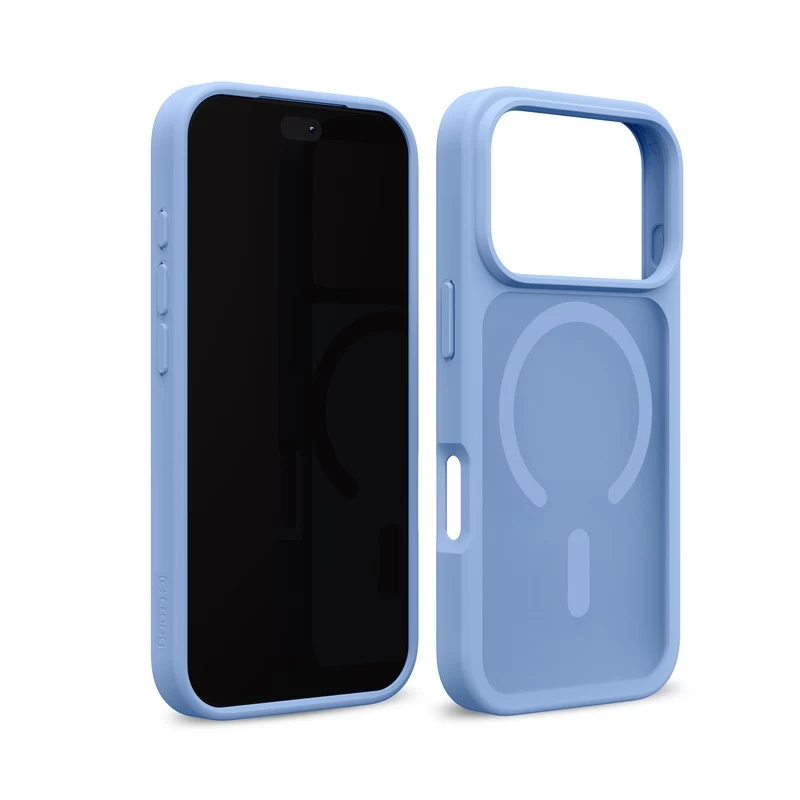 Crong Matte Magnetic MagSafe Case für iPhone 18 Pro / 17 Pro, Blau